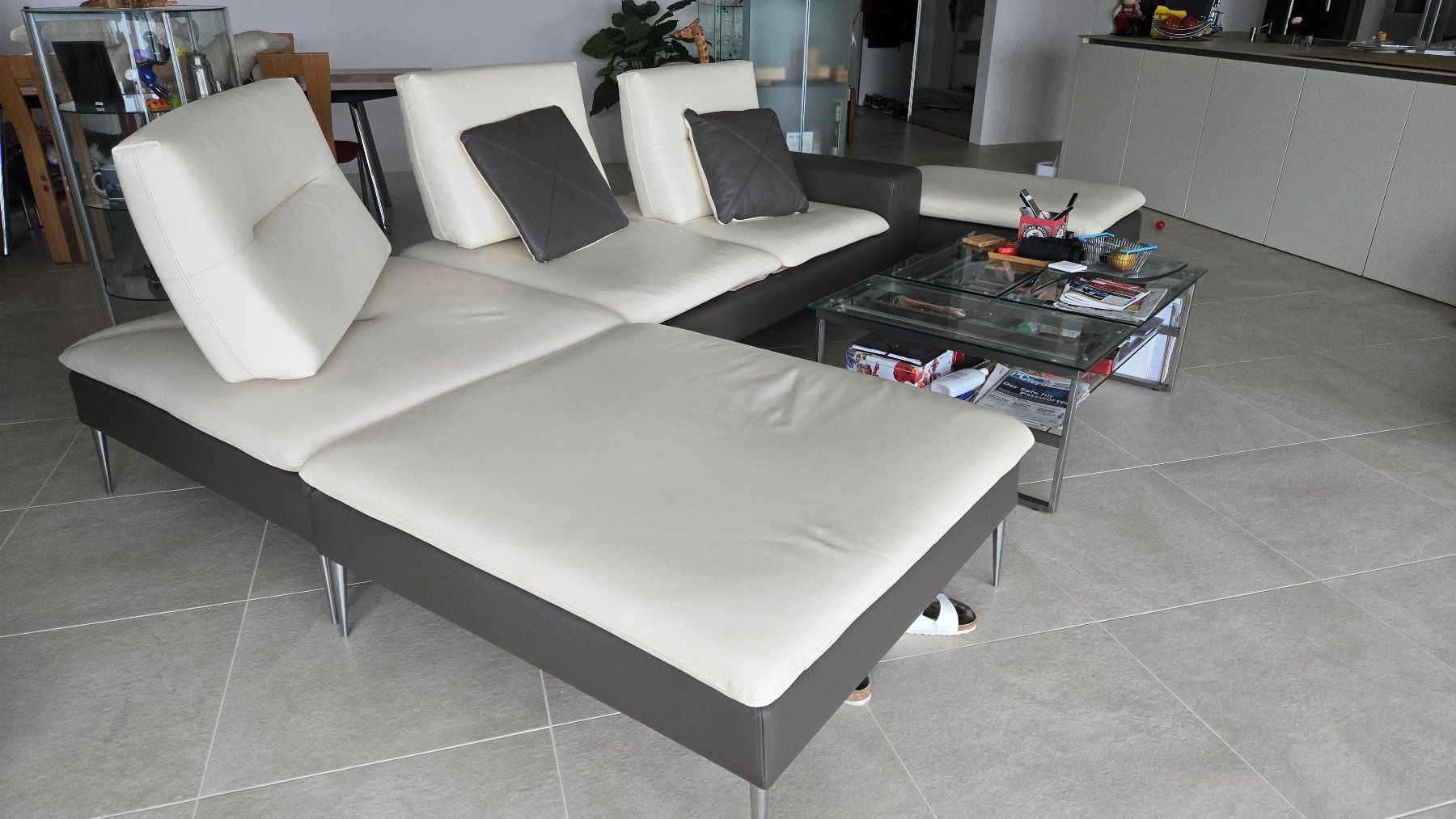 Divani: Ledersofa – Usato da Hergiswil NW venduto da Fousi