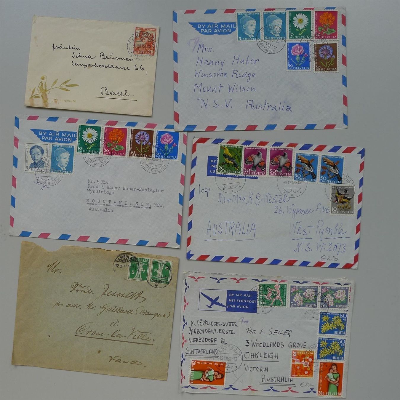 Alle Briefmarken: Grosse Briefsammlung von über 400 Stück – Gebraucht aus Sursee von Luzernerraute 4