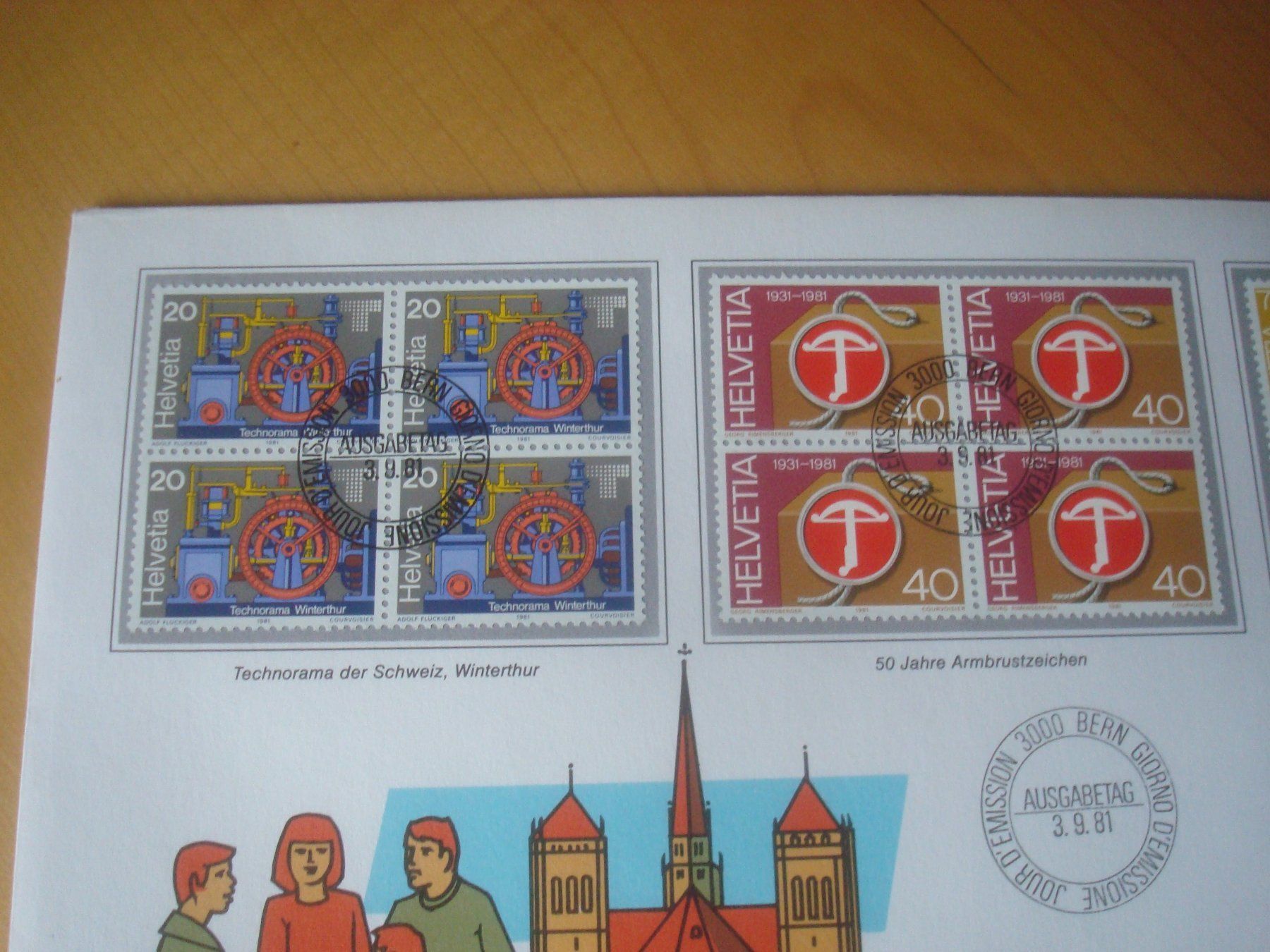 Alle Briefmarken: 1981 schöner Grossbrief Schweiz – Gebraucht aus Gordola von Polentaefung 2