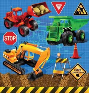 Tutte le decorazioni: Baustelle / Tischdecke 137x274cm – Nuovo e nell'imballaggio originale da Wetzikon ZH venduto da partyonlineshop