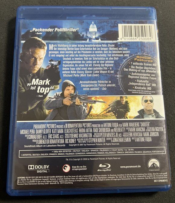 Shooter  (De-En-It-Esp)     Blu-ray Disc         ©'2009 2