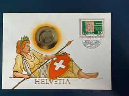 Münzbrief, Helvetia, Fr. 1.-- , 1992