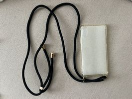 iPhone Xs/X Necklace Gummi Hülle Handykette 150cm, schwarz