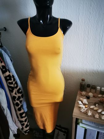 Sommerliches, senfgelbes Kleid von Pimkie, Grösse xs S!