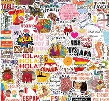 Spanien Sticker Set - Deko für Laptop, Koffer u.v.m.