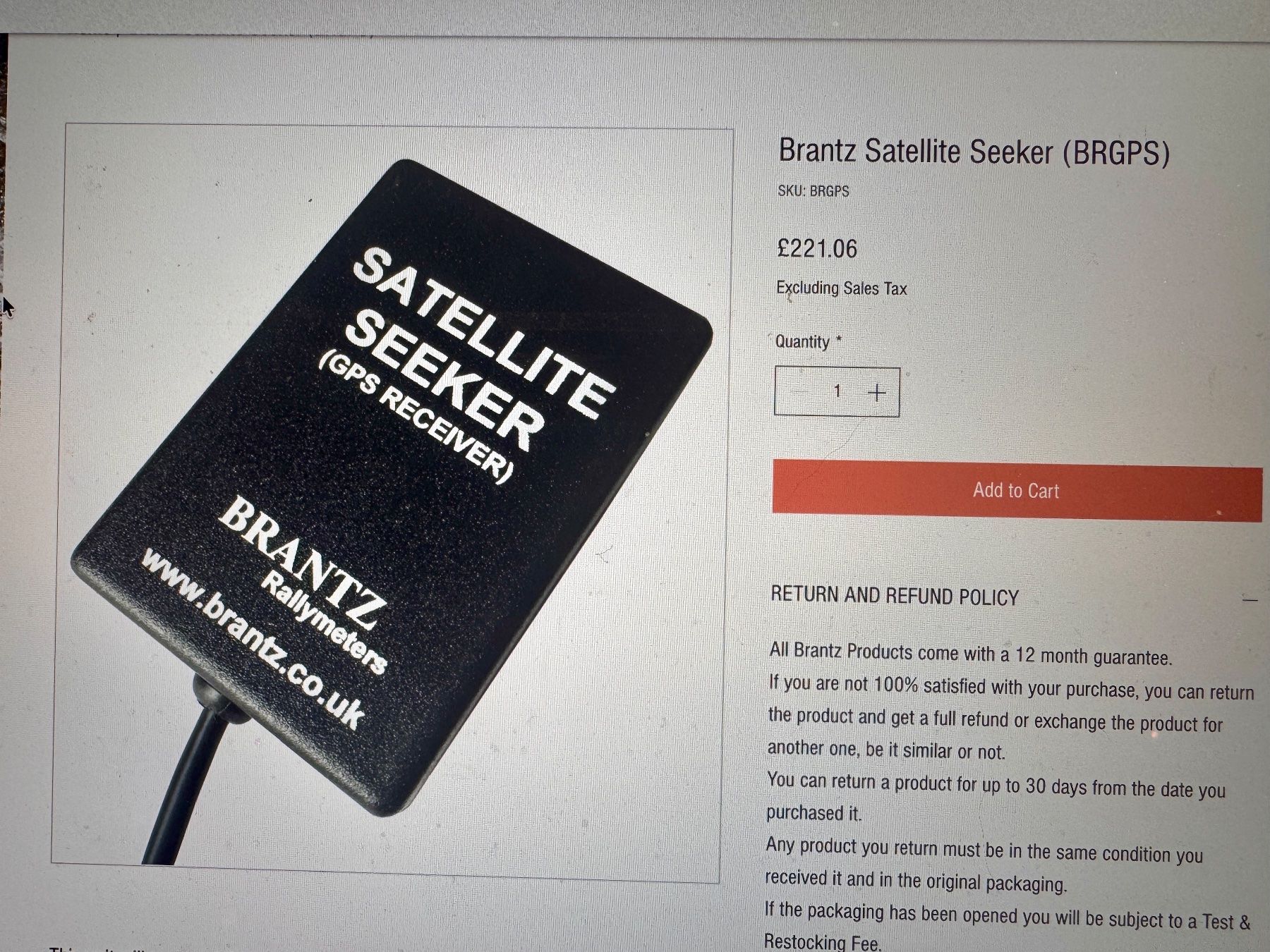 Misurare: BRANZT RALLYMETERS / TRIPMETER – Nuovo e nell'imballaggio originale da Rümlang venduto da Miscellanico 3