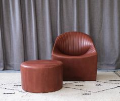 Oyster Sessel & Hocker von Wittmann