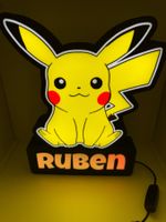 Lightbox lampe led Blanc et RGB PIKACHU personnalisable
