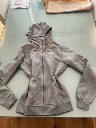 Nike Jacke Grau XS – Zip Hoodie, Reißversc, Kapuzenjacke