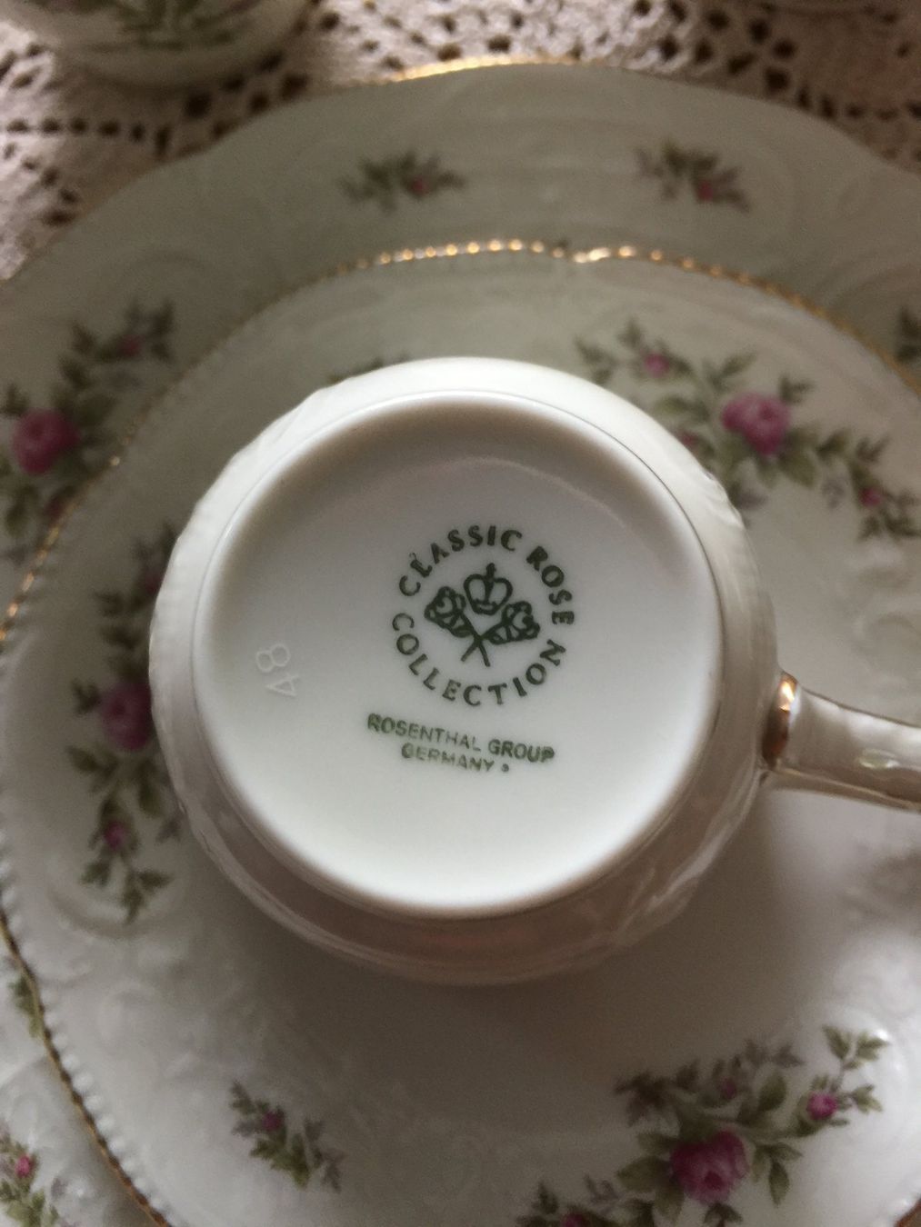 Rosenthal Set di piatti: Rosenthal Kaffeeset Moosrose – Usato da Schlieren venduto da Pelosu 1