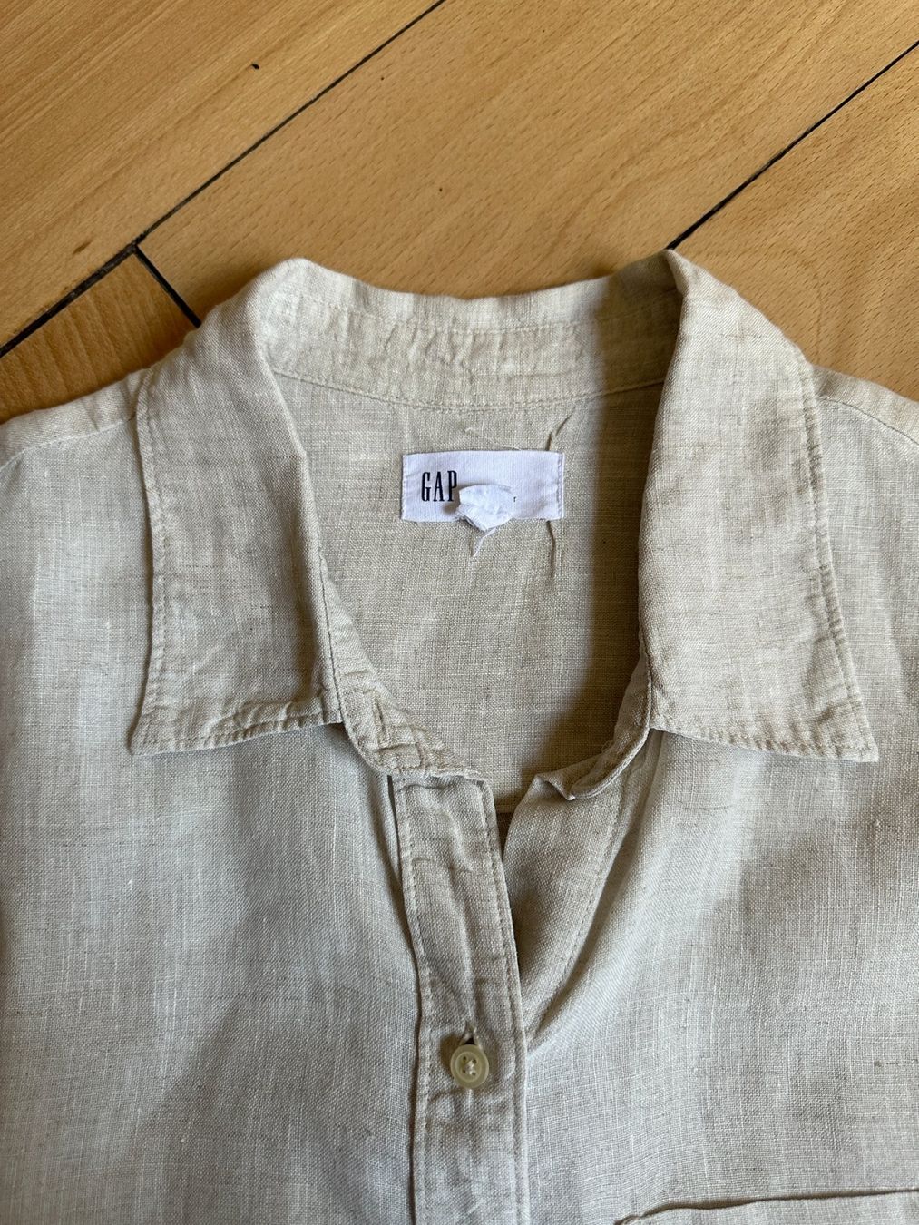 Gap Blusen: GAP - Leinen Bluse beige S – Gebraucht aus Zürich von Diazaio 3