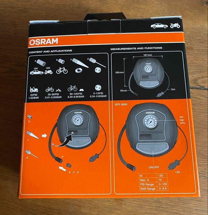 Osram Kompressoren: OSRAM Luftkompressor 12V DC NEU – Neu (gemäss Beschreibung) aus Fraubrunnen von schlafenKuh 2