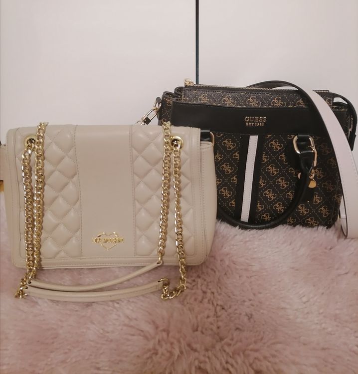 Neuwertige Taschen zu verkaufen von Guess und Love Moschino