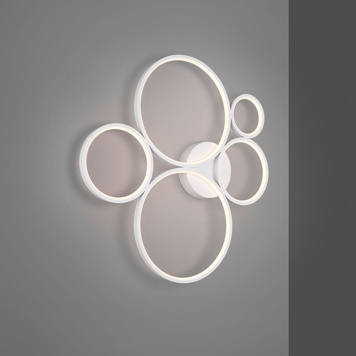Lampadari & plafoniere: LED Deckenleuchte, 5 Ringe, Weiss – Nuovo (secondo la descrizione) da Kreuzlingen venduto da Smart-Light 3