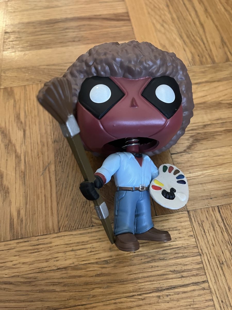 Funko Statuette: Funko POP Marvel Deadpool as Bob Ross 319 Vinyl Bobble Head – Usato da Genève venduto da emma_hyz 2
