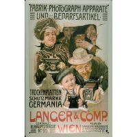 Blechschild 3D-LANGER & COMP. WIEN-PHOTO