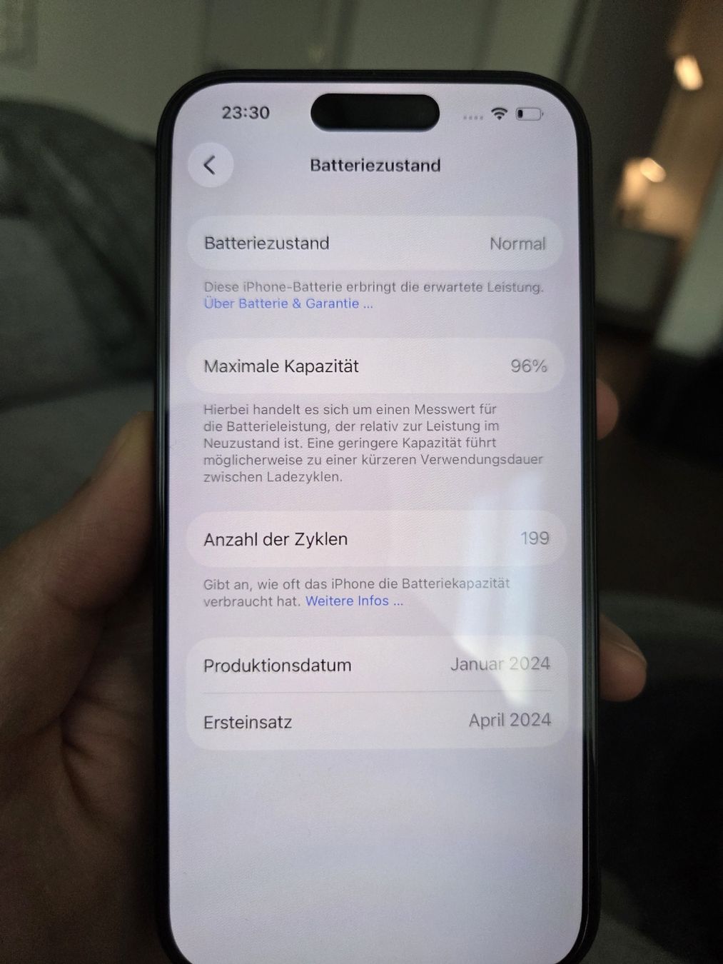 Apple Telefoni cellulari / Smartphones: iPhone 15 Pro 96% Akku – Nuovo (secondo la descrizione) da St. Gallen venduto da nico.schmid95 3