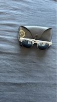 Sonnenbrille Ray-Ban Clubmaster silber/gold, neuwertig