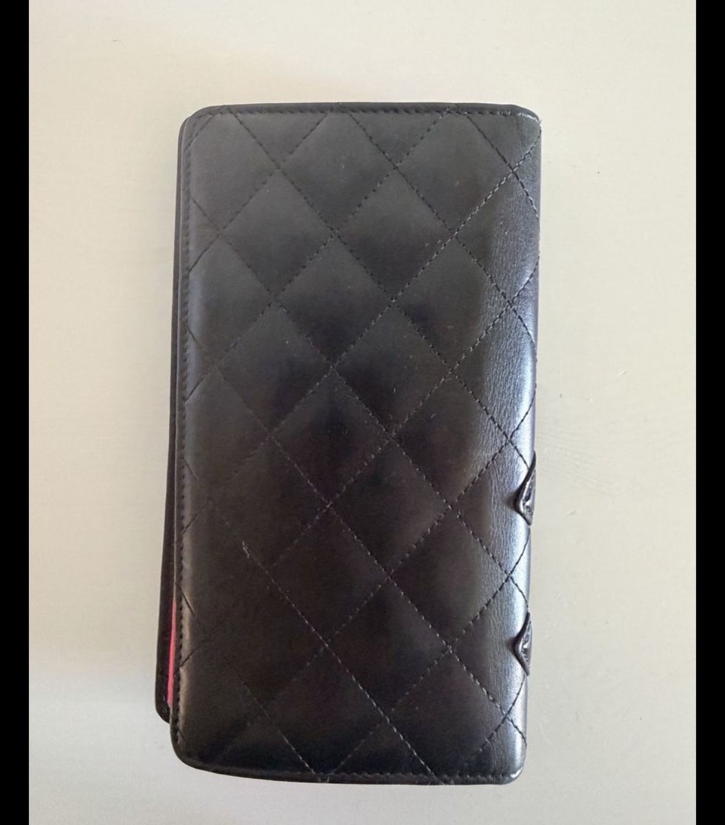 Chanel Portamonete: Chanel Brieftasche schwarz gesteppt gebraucht – Usato da Biberen venduto da Miamo_xx 1