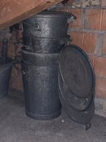 Patent Ochsner Ochnser Kübel Metall Eimer mit Deckel, 4 Stk