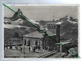 Gornergrat. Bahnhof. Matterhorn. Dent Blanche. Rowanzug.