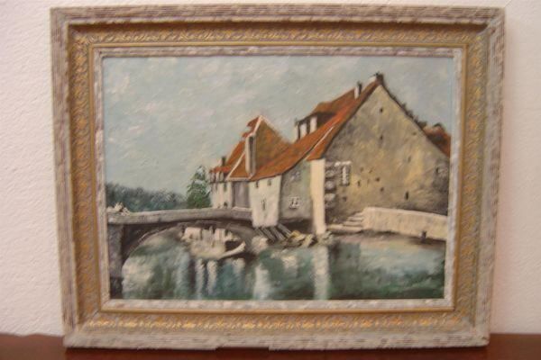 Gemälde: Jura Landschaft, S. Chatelain – Gebraucht aus Bure von 1319 1