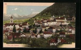 CPA Chur, Ortsansicht mit Falknis, 1911