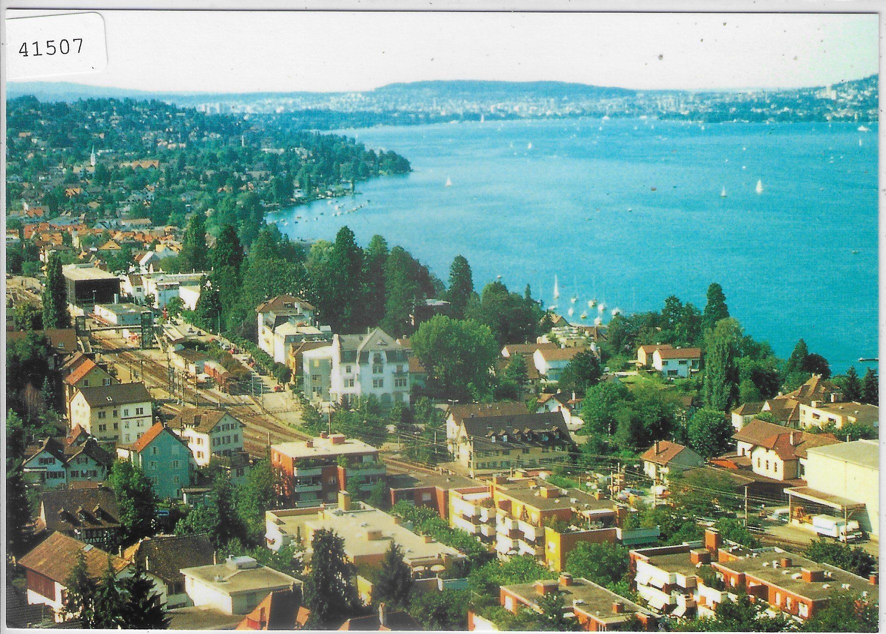 Cartoline postali: Thalwil vom Kirchturm der ref. Kirche – Usato da Ettingen venduto da Kartenplanet