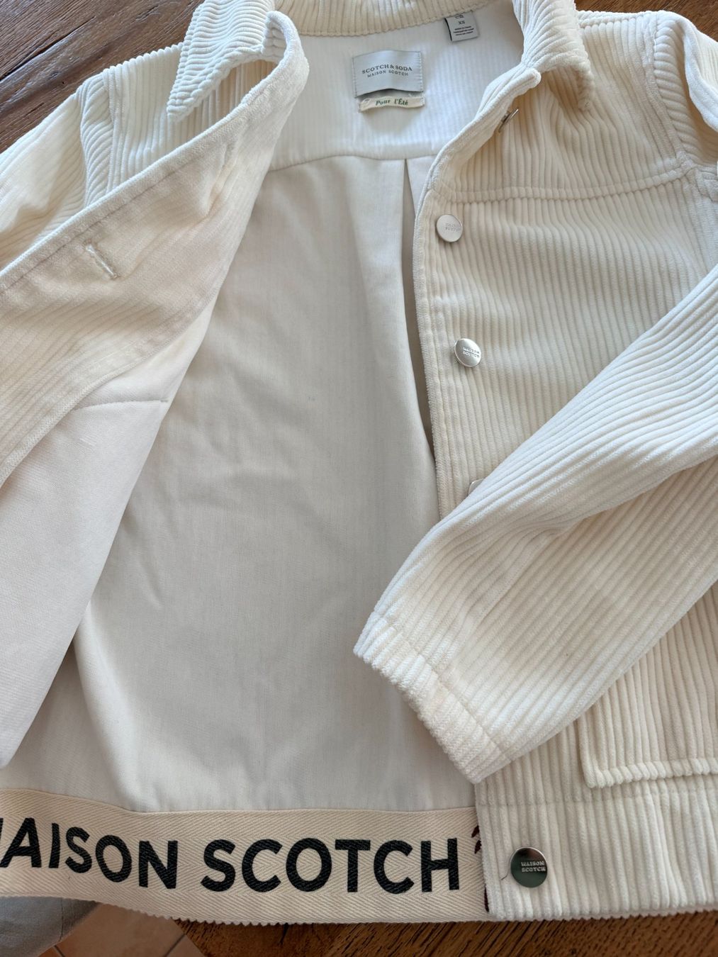 Maison Scotch Giacche: Maison Scotch Cords Jacket Gr.34 Creme – Usato da Nuerensdorf venduto da ghi_b7xs