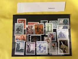 Briefmarken Militär Infanterie Aktivdienst 1939-1940