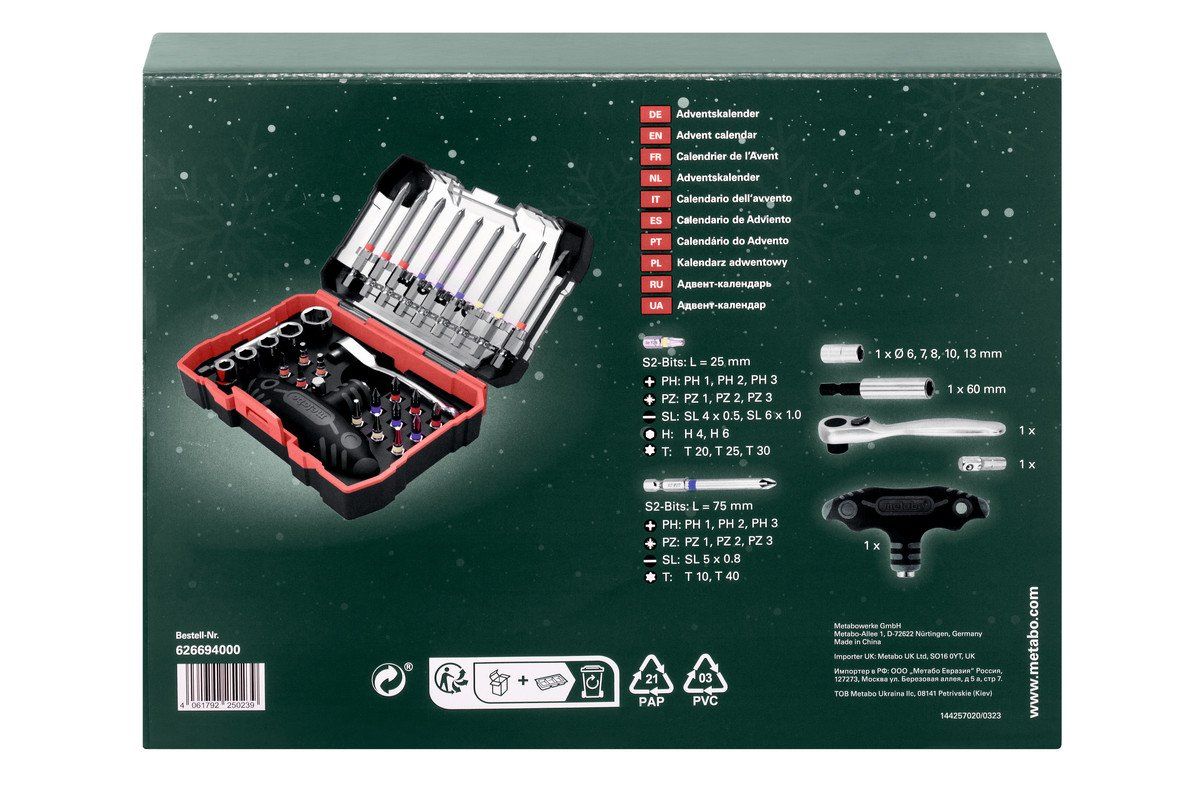 Calendari: Adventskalender Metabo Zubehör – Nuovo e nell'imballaggio originale da Koppigen venduto da Bracher_Mail-House 3