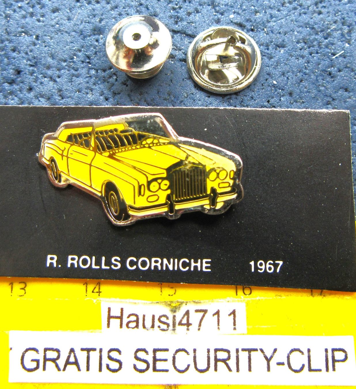 Rolls Royce Placchette & Badge: RR ROLLS-ROYCE CORNICHE 1967 AUTO PIN GLASIERT KLEIN-FEIN – Usato da Ettingen venduto da Hausi4711