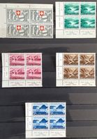 1952 Pro Patria Viererblöcke Satz mit  Eckrand **