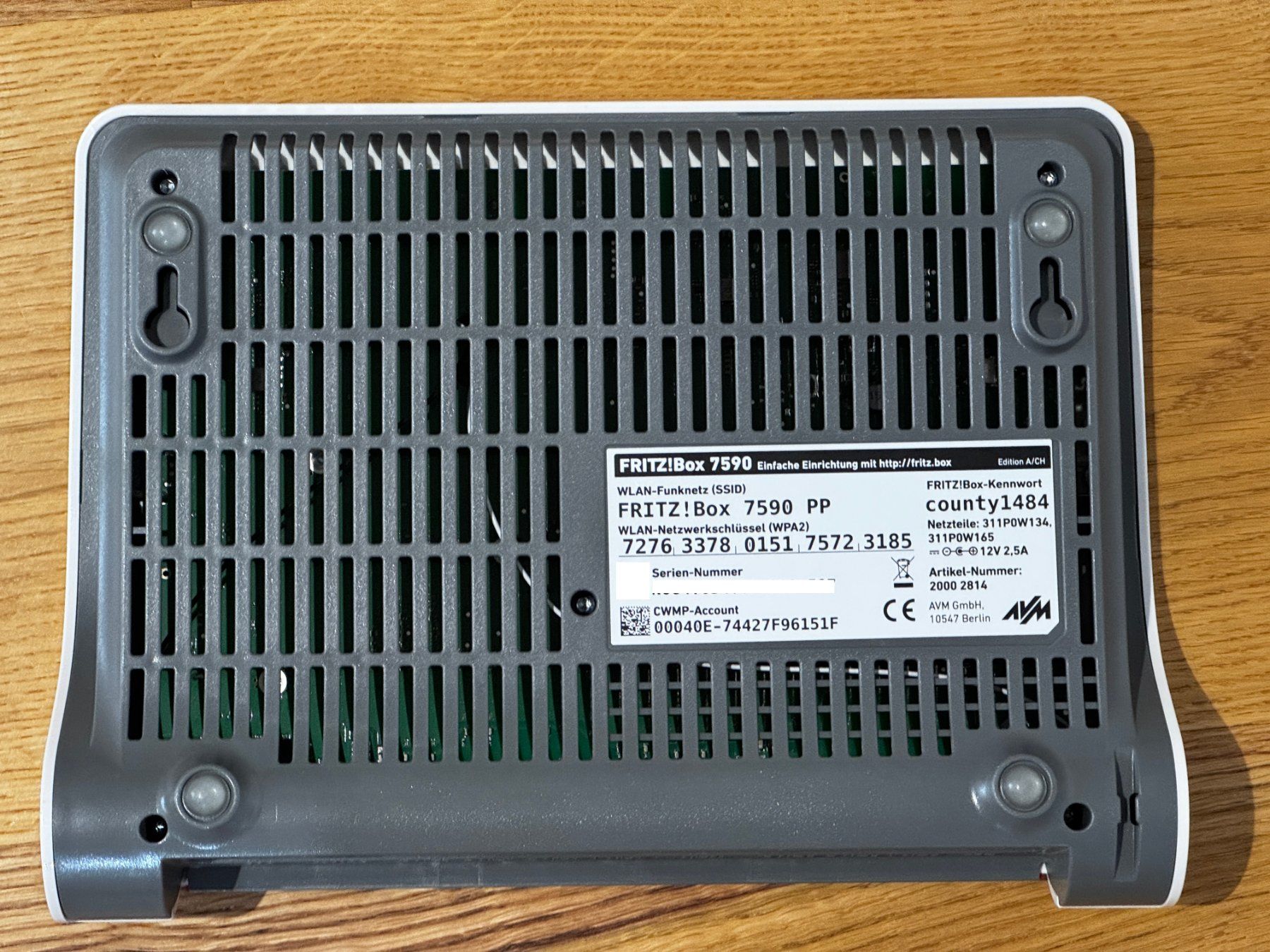 Fritz Modem & Router: Fritz!Box 7590 Edition A/CH – Usato da Flawil venduto da lightstorm77 1