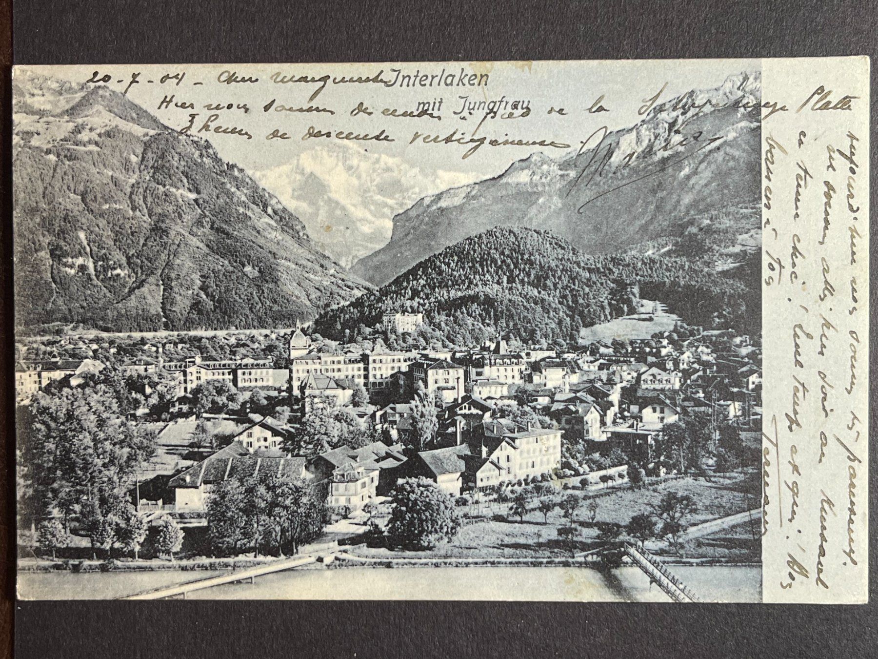 Cartoline postali: Interlaken - 1904 – Usato da Steg VS venduto da _vinci_