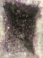 Amethyst Druse violett gross 30 cm Höhe guter Zustand