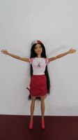 Bewegliche Barbie Puppe  / Paris Fan