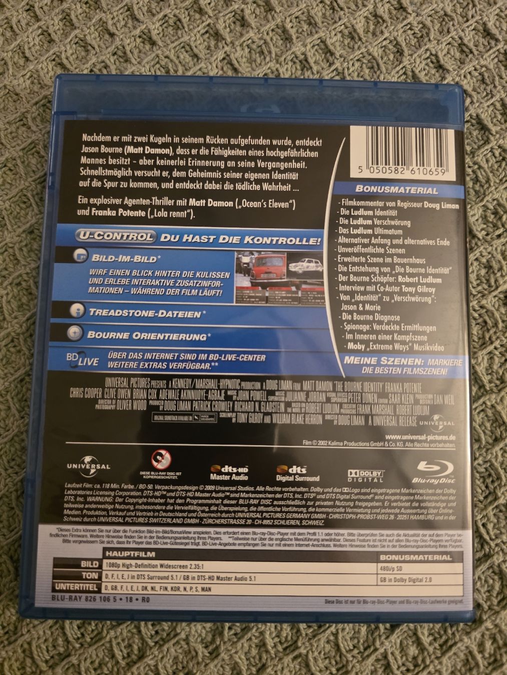 Tutti i DVDs: Die Bourne Identität - Blu-ray – Usato da Ellikon a d Thur venduto da razzorblog 1