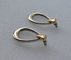 Ohrstecker Ohrringe Tropfen golden silbern