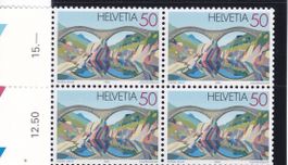 Postfrisch 4er Block Brücken 1991