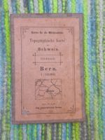 CH Militärkarte Bern 1:100 000 1899 auf Leinwand