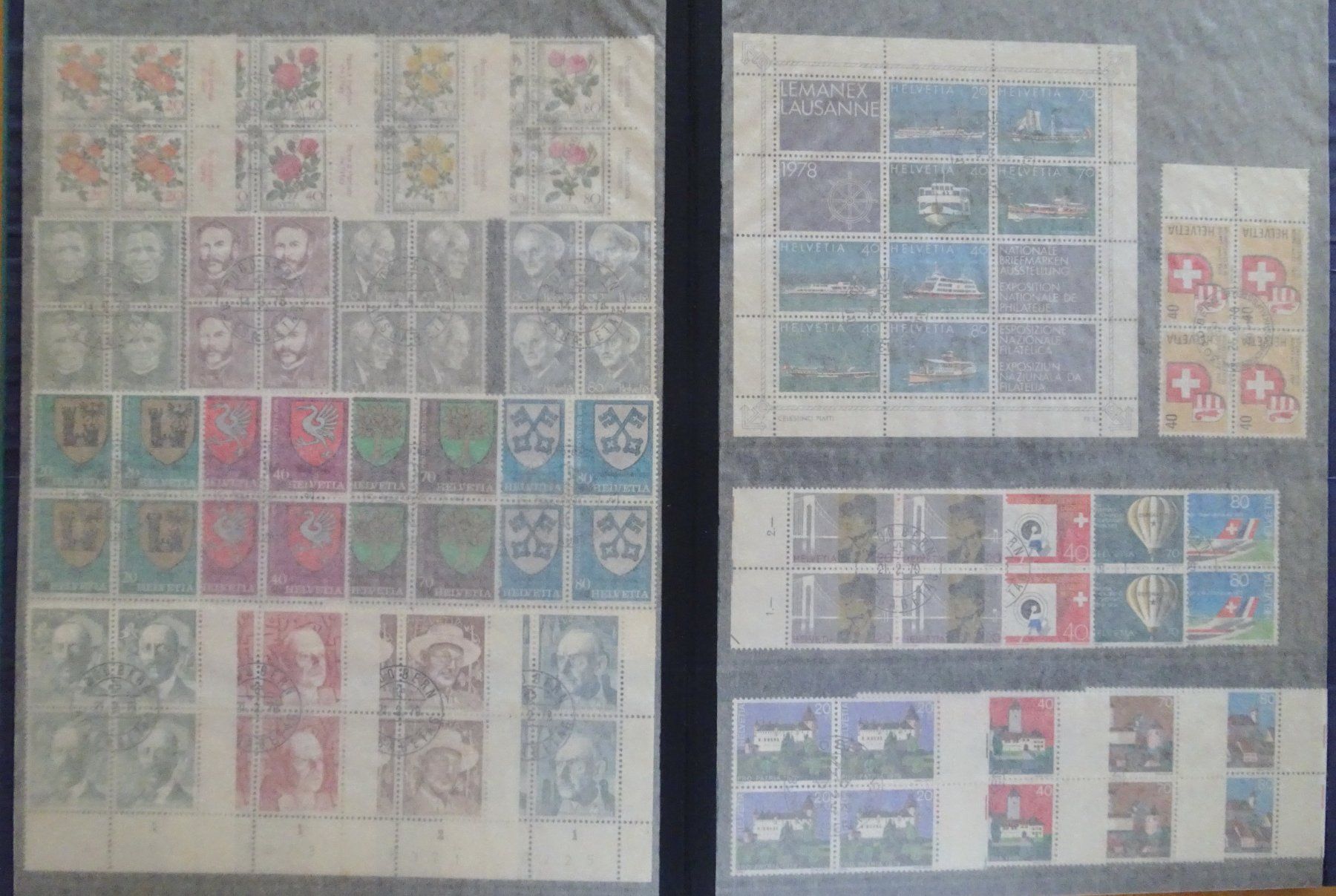 Tutti i francobolli: Viererblöcke Briefmarken Schweiz – Usato da Feldbrunnen venduto da MarcusSO 6