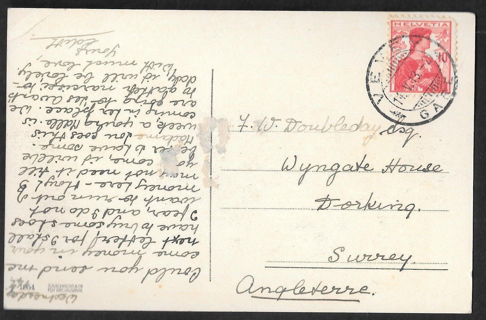 Cartoline postali: Vevey Bahnhof mit Kutschen – Usato da Olten venduto da clotaldi 1