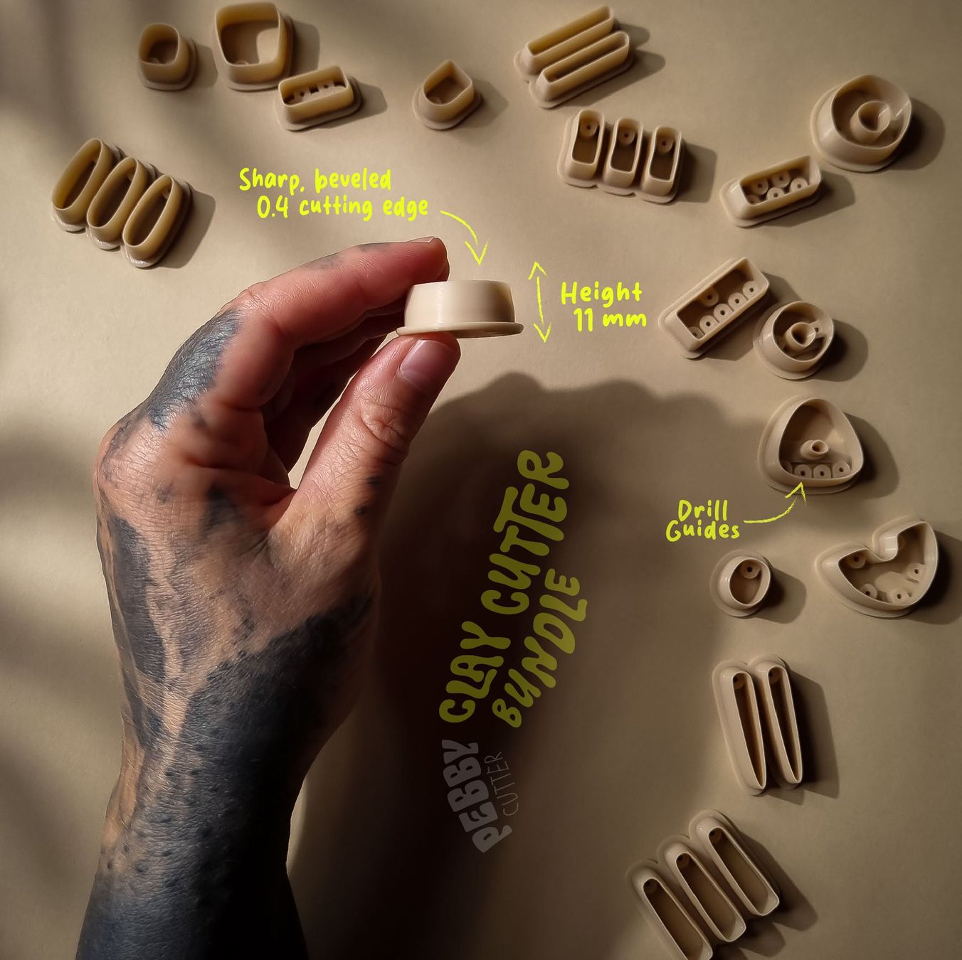 Kit bricolage: Fimo Ausstecher, Polymer Clay Cutter, Ausstecher Set Nr.2 – Nuovo (secondo la descrizione) da Embrach venduto da PebbyCutter 4