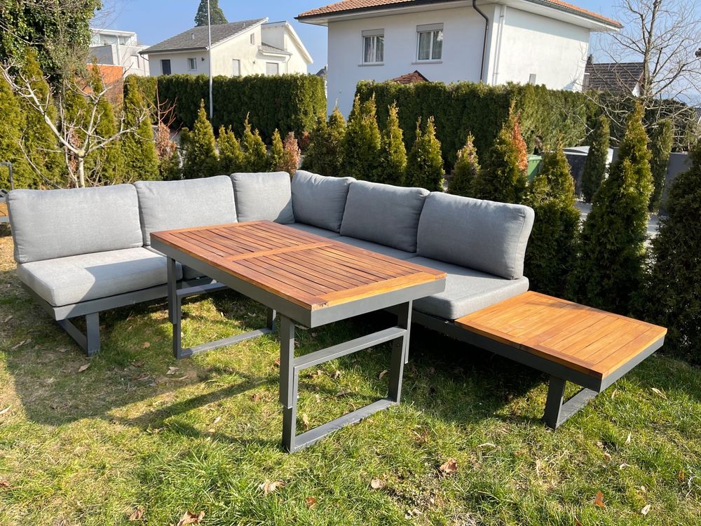 Gartenmöbel mit Höhenverstellbarer Tisch Lounge Kaufen auf Ricardo