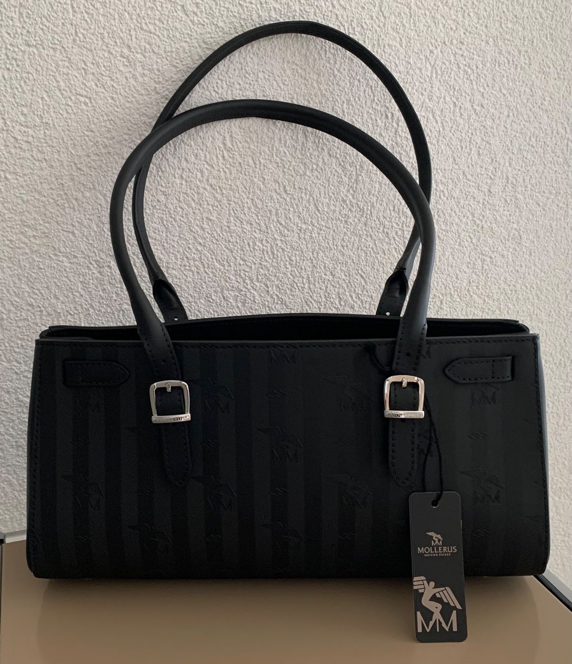 Maison Mollerus Borse da donna: MAISON MOLLERUS Rue schwarz silber, NEU – Nuovo e nell'imballaggio originale da Mettmenstetten venduto da srca 1