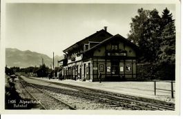 Alte Ansichtskarte Alpnachstad Bahnhof
