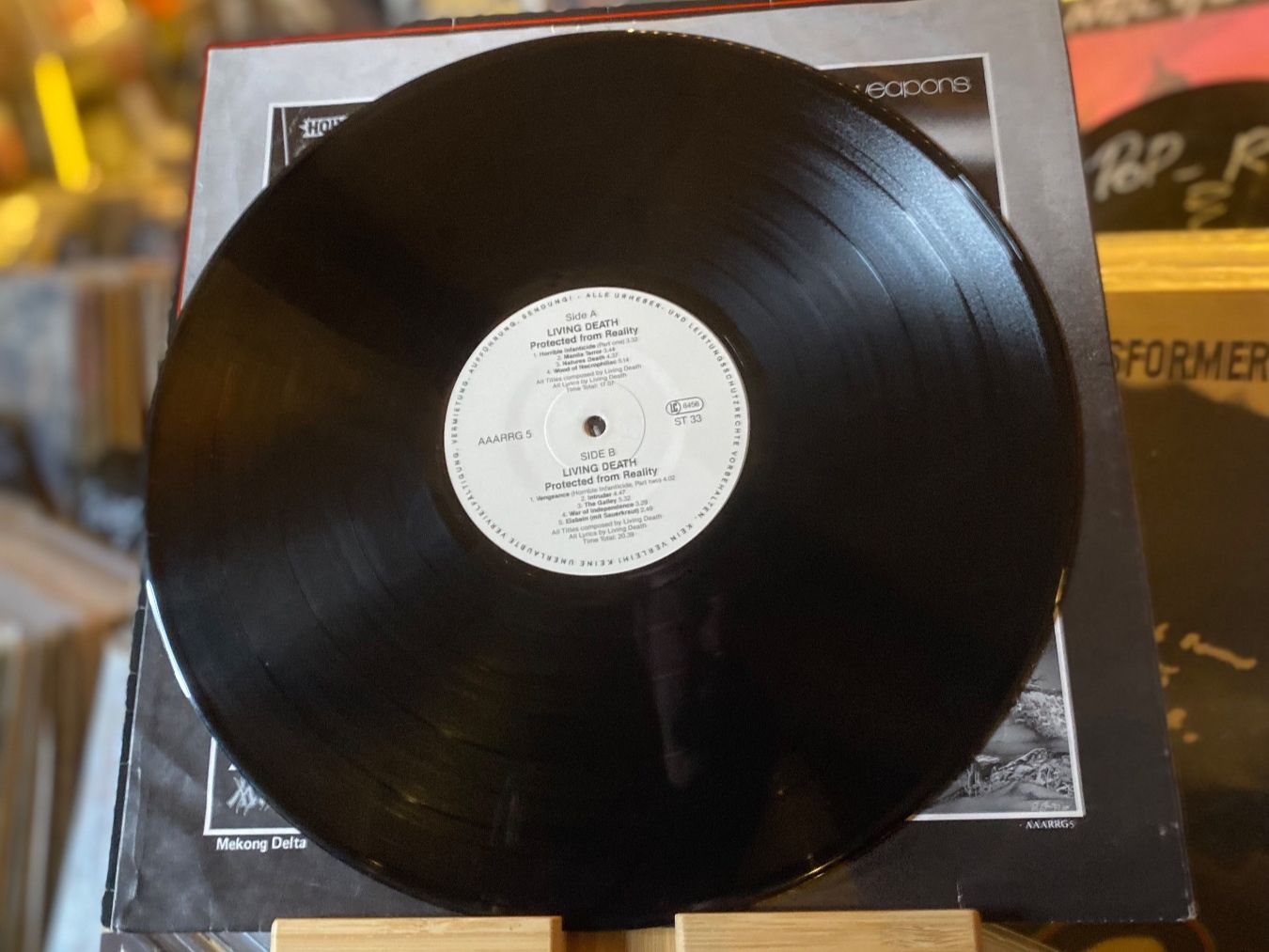 Schallplatten: LIVING DEATH - PROTECTED FROM REALITY..OG GER 1987...VG+/VG+ – Gebraucht aus Gals von Diskopatshop 4
