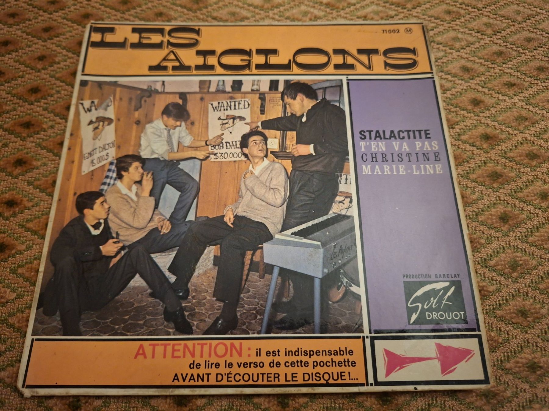 Dischi in vinile: Twist/Surf 7" - Les Aiglons - Stalactite - 1963 – Usato da Bernex venduto da Wannabehasbeen01