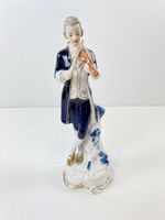 Porzellan Figur Rokoko Geiger / Geigenspieler N mit Krone